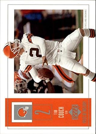 Amazon Com 2002 Ud Piece Of History 25 Tim Couch Nfl Football