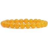 Justinstones 8mm Round Beads Stretch Bracelet 7 Inch Unisex