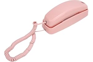 Irfora Big Button Volume Control Corded Phone with Flashing Light, Extra Loud Ringer for Hearing Impaired Home Decor Wall Mou