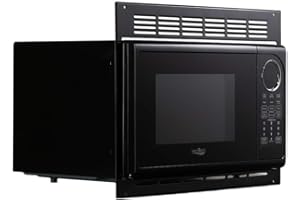 TOUGH GRADE ToughGrade RV Microwave | .9 Cubic Ft Black Microwave with Trim Kit | 900 Watt | EM925ACW-B