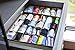 Amelitory Underwear Organizer Drawer Divider Foldable for Bras Panties Socks 4 Set, Beige