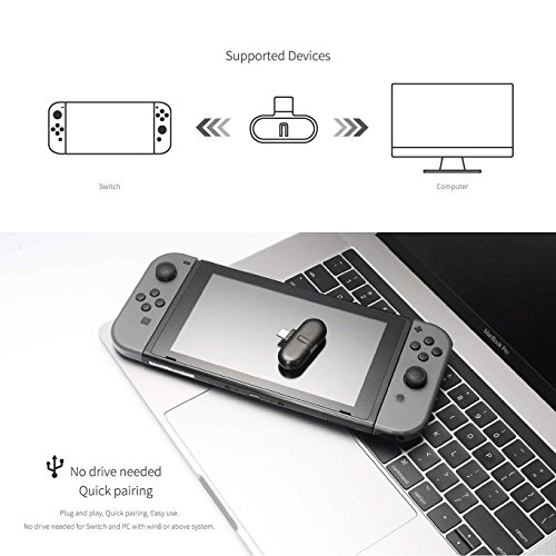 Gulikit Route+ Mini USB C Wireless Audio Adapter Bluetooth Transmitter aptX Low Latency Compatible Nintendo Switch, Wireless Gaming Headphones etc - Thumbnail 3