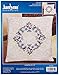 Janlynn Crewel Embroidery Kit, Floral Fantasy Pillow, White