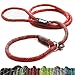 Friends Forever Extremely Durable Dog Rope Leash, Premium Quality Training Slip Lead, Reflective, Thick Heavy Duty, Sturdy, No Pull, Comfortable For The Strong Large Medium Small Pets 6 feet, Red