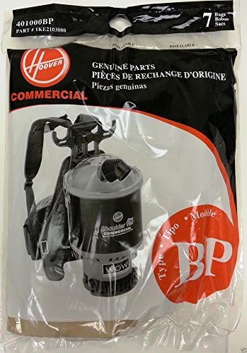 Vacuum Cleaner Bags 7PK, HOOVER C2401 BACKPACK, PAPER BAGS 401000BP