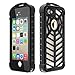 SPIDERCASE iPhone 5S 5 SE Waterproof Case Full Body Protective Durable Dustproof Snowproof IP68 Certified Waterproof Case Retail Packaging - Black