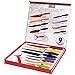 HULLR 9-Piece Kitchen Knife Set Stainless Steel Knives with Multi Colored Non-Stick Coating includes Ceramic Peeler Gift Box