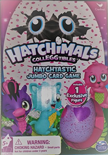 Hatchimals CollEGGtibles Jumbo Card Game w/ 1 Exclusive Figure Egg