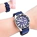 Ritche Christmas Gift 20mm Blue Military Ballistic Nylon Strap With Black Heavy Buckle Bands for Omega x Swatch Moonswatch Compatible with Timex Weekender Watch Band, White Elephant Gifts, Stocking Stuffers for Men