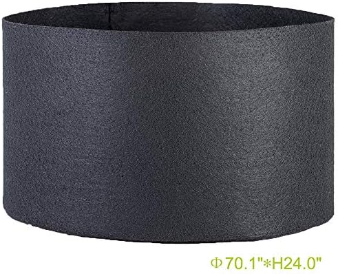 DaBenXiang 1-Pack 400 Gallon Grow Bags/Aeration Fabric Pots with Handles (400 Gallon)