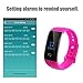 Diggro S1 Bluetooth Smart Bracelet Watch Wristband with Heart Rate and Blood Oxygen Monitor Sport Fitness Tracker Sleep Monitor for Android iOS, Rose Red