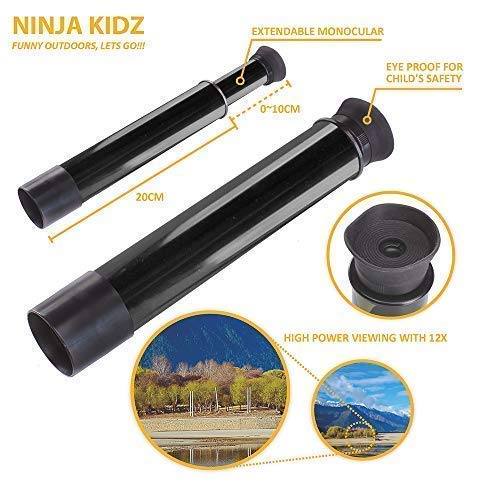 Educational-Outdoor-Explorer-Toys-For-Kids-Binocular-Flashlight-Compass-Telescope-Magnifying-Glass-Whistle-Backpack-Adventure-Exploration-Set-Camping-Hiking-Bird-Watching-by-Ninja-Kid