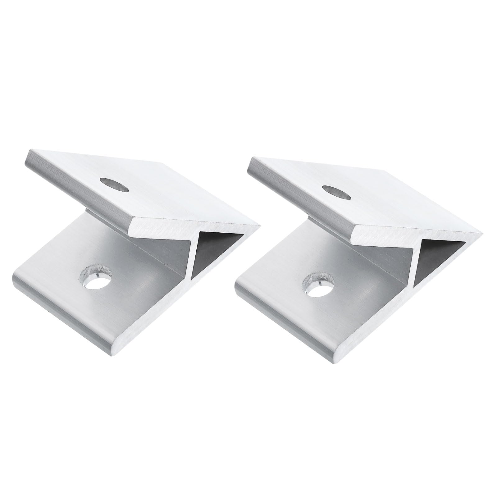 uxcell 2Pcs 45 Degree Angle Aluminum Profile Corner Brackets, Corner Brace Joint Connectors for 4545/5050 Series (Silver Tone)