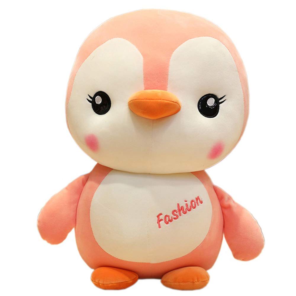 FeiWen Very Soft Cute Animal Plush Toy Soft Cute Cartoon penguin 25cm (Pink)