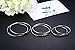 Ruarua Stainless Steel Huge Thin Big Hoop Earrings for Women Extra Large Click Earrings 50mm 60mm 70 mm 3 Pairs