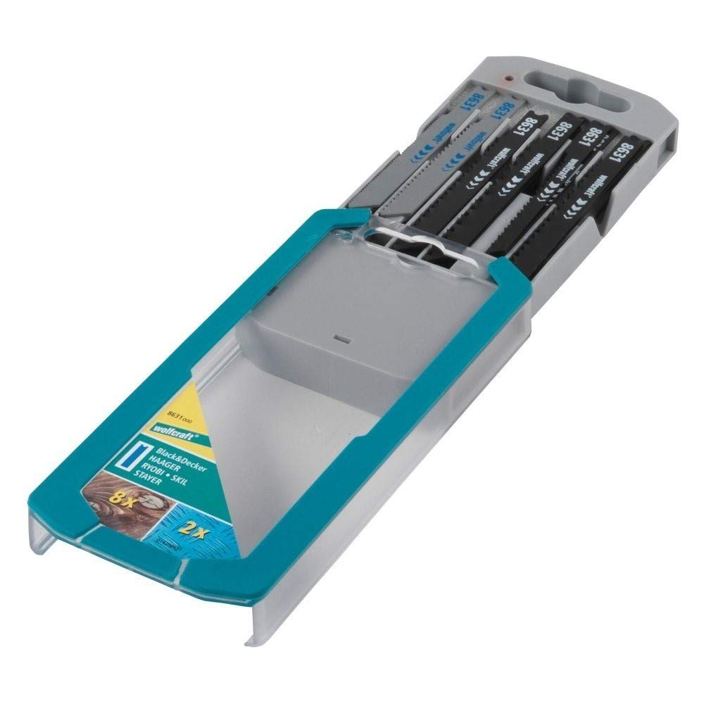 wolfcraft Jigsaw Blade Set 10 Pcs., U-Shank I 8631000