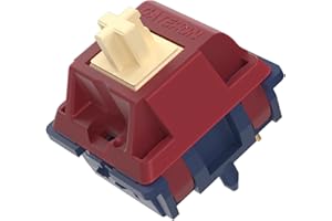 KUTETHY Gateron Quinn Switches, Tactile 5 Pins 59gf RGB Pre Lubed for MX Mechanical Keyboard (72PCS)