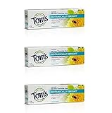Tom's Of Maine Botanically Bright SLS-free Whitening Paste Peppermint Peppermint 4.7 Ounce (Pack of 3)
