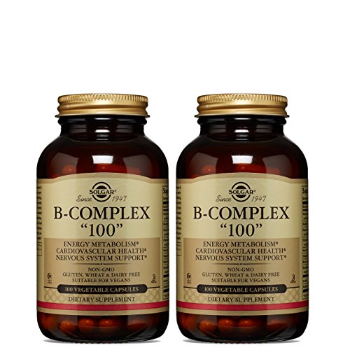 Solgar – B-Complex “100” 100 Vegetable Capsules, 2 Pack – Promotes Energy Metabolism