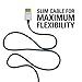 Sanus Super Slim 8' HDMI Cable - 8 Feet - 18 Gbps High-Speed Supports Full 1080P, 4K, UltraHD, 3D, Ethernet, and Audio Return Channel - SOA-SH8
