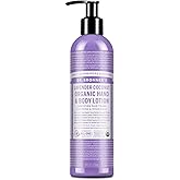 Dr. Bronner's - Organic Lotion (Lavender Coconut, 237 mL) - Body Lotion and Moisturizer, Certified Organic, Soothing for Hand