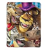 Madagascar 3: Europe's Most Wanted Micro Plush Fleece Throw Blanket