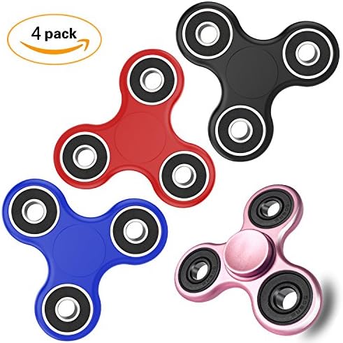 Fidget Spinner, 4 Pack Figets Spinners Toys Hand Fiddle Spinner Relieves Stress