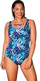 Aquabelle Women's Chlorine Resistant Flare Sport Swimsuit