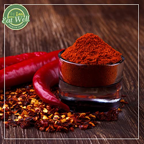 Eat Well Ground Cayenne Pepper Powder 16 oz (1 lb), 100 Natural Red