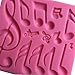 FLY 3PCS Music Note,26 English Letter,0-9 Numbers Shape Silicone Cake Mold,Pink