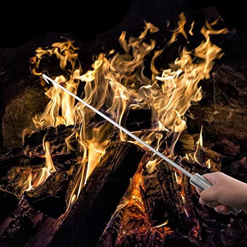 Super Leader 34 Inch Long Stainless Steel Fire Pit Poker Stick,Outdoor