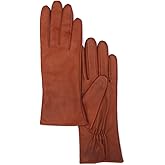MGGMOKAY Womens Nappa Lambskin Leather Gloves Warm Cashmere Lined