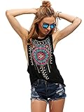 Milumia Women's Sleeveless Vintage Print Tank Top Vest