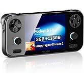 AYANEO Pocket S Mini Handheld,Android Gaming,4.2" 1280x960,G3x Gen 2 | 8GB LPDDR5X,128GB UFS 4.0,4700mAh battery,550 nits,130% sRGB,Hall triggers,gyro