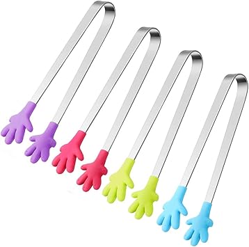 Amazon Com Shindel Food Tong 4 Piece Set 5 Inch Hand Shape