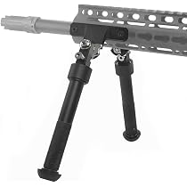 Adjustable M-LOK Bipod For Rifle – 4.75" To 9" – Fits M-Lok & Picatinny Rail