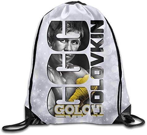 KSWFA Gennady Boxer Golovkin Backpack Gymsack Sack Pack White
