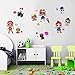 LOL Girls Wall Decals Art Stickers Decor Removable LOL Girl Wall Decorations for Girls Kids (99Pcs)