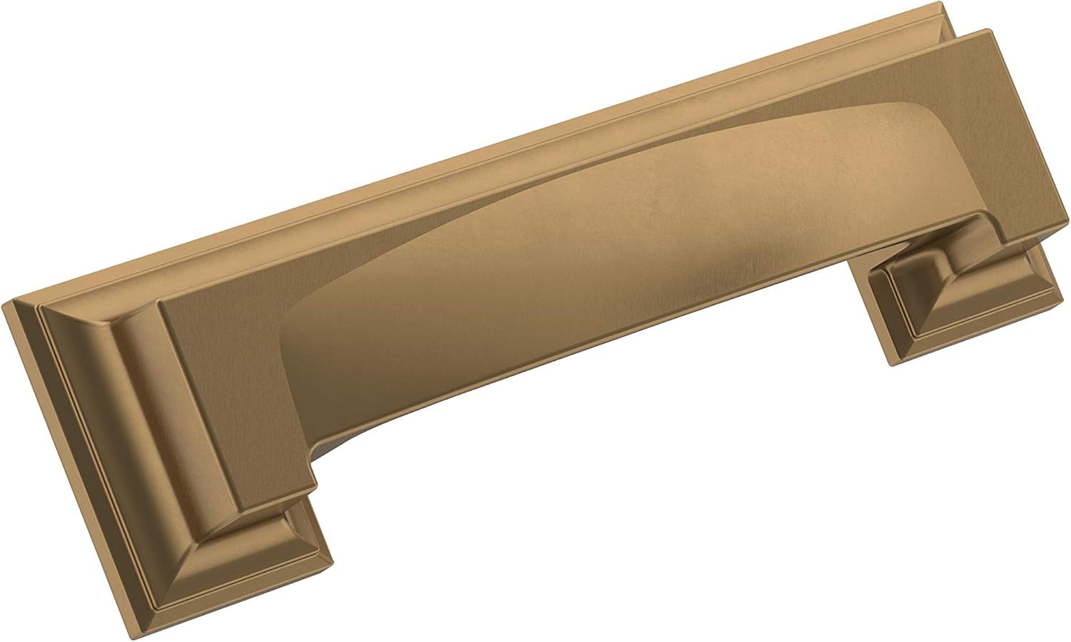 Photo 1 of Amerock | Cabinet Cup Pull | Champagne Bronze | 3 inch & 3-3/4 inch (76mm & 96 mm) Center-to-Center | Appoint | 1 Pack | Drawer Pull | Cabinet Handle | Cabinet Hardware