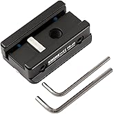 SHINEWEE Picatinny to Arca Swiss Plate – Convert Picatinny Rail to Arca/RRS Dovetail Adapter | Tripod Mount Adapter for Picatinny Rail