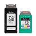 Valuetoner Remanufactured Ink Cartridge Replacement for HP 74 75 Ink Cartridges Combo Pack 74XL 75XL for DeskJet D4260 Photosmart C4280 C4300 C4400 C4500 OfficeJet J5788 J6480 Printer (Black, Color)