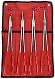 Sunex 3706 16-Inch Needle Nose Pliers Set, 4-Piece
