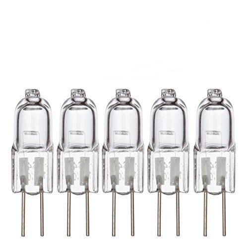 Simba Lighting Halogen G4 T3 20 Watt 280lm Bi-Pin Bulb 12 Volt A/C or D/C for Accent Lights, Under Cabinet Puck Light, Chandeliers, Track Lighting, 20W 12V 2 Pin JC Warm White 2700K Dimmable, 5-Pack