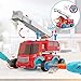 JOYIN Remote Control Take Apart Fire Truck & Police Car, Fire Trucks for Boys with Built-in Lights and Sounds & Drill, STEM Assembly Vehicle Toy, Firetruck Toys for Kids 3-8, Kids Fun Gifts