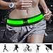 BSEEN Led Running Belt USB Rechargeable Reflective Waist Pack High Visibility Fanny Pocket for Running, Camping, Walking, Cycling (Green)