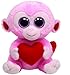 Ty Beanie Boos Julep Pink Monkey with Heart