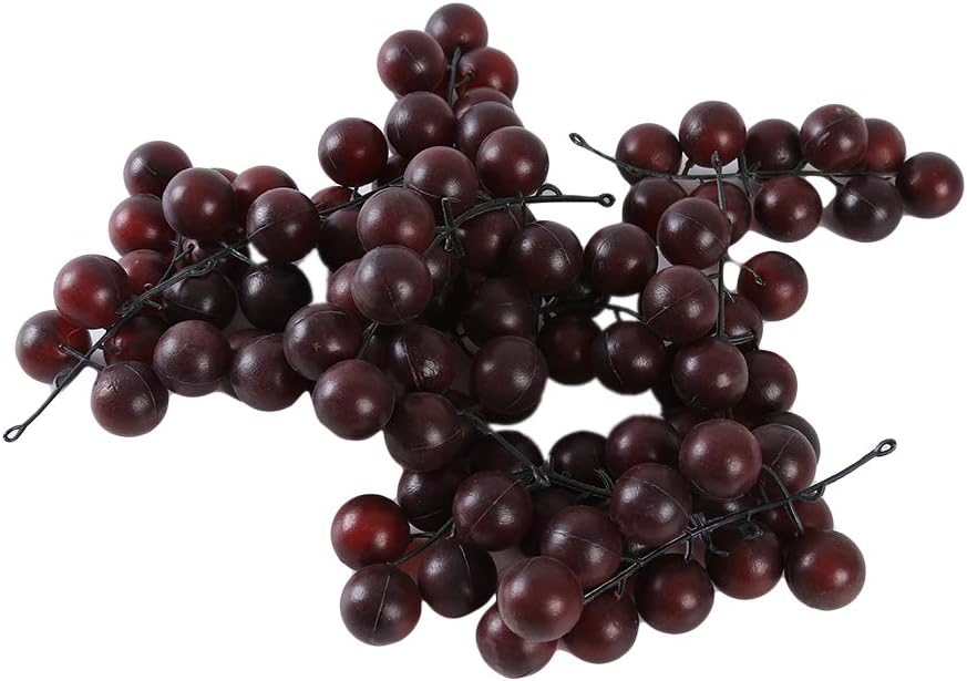 SEVENHOPE Artificial High Simulation Grapes, False Fruit Fake Grapes, Kitchen, Office and Photography Props