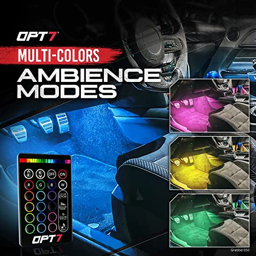 OPT7 Aura Interior Car Lights LED Strip Kit16+ SmartColor, Soundsync