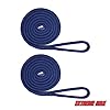 Extreme-Max-30062165-BoatTector-38-x-6-Premium-Double-Braid-Nylon-Fender-Line-Pair-White-Gold