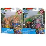 Peter Rabbit Figures Cake Toppers Pack, Lily Bobtail, Benjamin Bunny & Cotton Tail. Unique Collectors Edition Party 7.5cm Figures